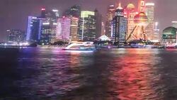 shanghai in night Stock Footage