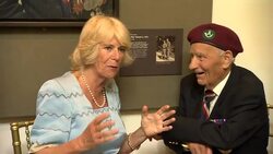 Prince Charles and Camilla, Duchess of Cornwall attend exhibition of D-Day Veterans' Portraits News Clip