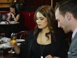 Young Couple At Restaurant Stock Footage