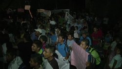 CLEAN : Maya descendants protest during News Clip
