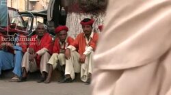 Porters at Karachi Train Station 1 Stock Footage
