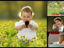 HD MONTAGE: People Using Mobile Phones Stock Footage