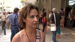 Striking bankers march on Finance Ministry News Clip