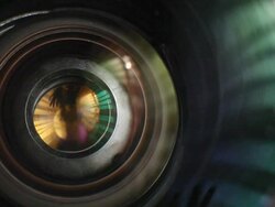 Lens operation Stock Footage