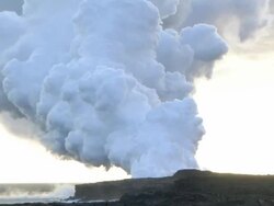 HD: Kilauea volcano. Timelapse (video) Stock Footage
