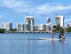 Condado Lagoon Stock Footage