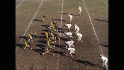 WS HA American football players at line of scrimmage / United States Stock Footage