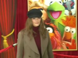 Stana Katic at the The World Premiere of Walt Disney's 'The Muppets' at Hollywood CA. (Footage by WireImage Video/Getty Images Entertainment Video) Stock Footage