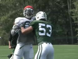 New York Jets prepare for Miami Stock Footage