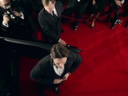 Actor on RED Carpet Stock Footage