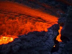 Mt. Etna Lava flow, Sicily, Italy. Stock Footage