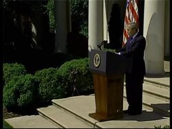 Bush comment, with new OAS chief, Venezuela politician News Clip