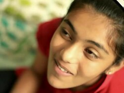 Casual Indian teenager girl blowing a bubble gum Stock Footage