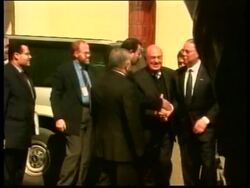 WEST BANK: COLIN POWELL MEETS YASSER ARAFAT News Clip