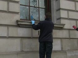 Tuition fees riots clean up operation News Clip