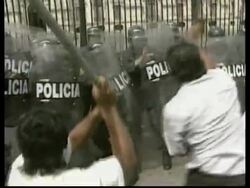 PERU: GENERAL STRIKE PROTEST VIOLENCE News Clip