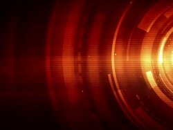 Spinning Circles Background Loop - Fiery Red (Full HD) Stock Footage