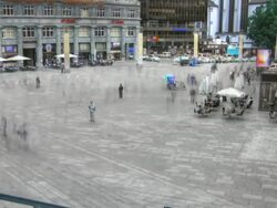 PAL:Cologne Domplatte Stock Footage