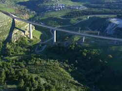 Aerial the Amud stream in near the Sea of Galilee, Israel Stock Footage