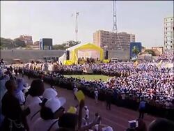 Pope celebrates mass with Angolan clergy News Clip