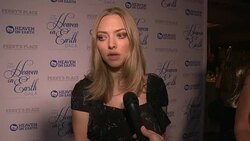 INTERVIEW - Amanda Seyfried on the event, being honored, on her dog at 2016 Heaven on Earth Gala: The Perry MacFarlane Legacy Honoring 20th Century Fox TV Animation, Amanda Seyfried and Karma Rescue Stock Footage
