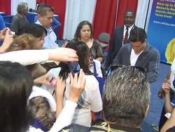 Mario Lopez at the Celsius Sponsors NBC Alive & Well L.A. Event at Los Angeles CA. (Footage by WireImage Video/GettyImages) Stock Footage