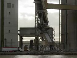Work at the silo Stock Footage