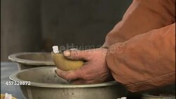 Fireworks being made by hand in factory News Clip
