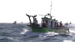 Spanish fishermen protest against building of artificial reef near Gibraltar News Clip