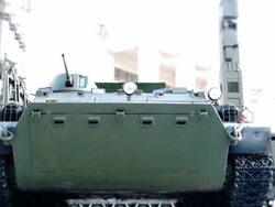 Anti-aircraft support vehicle Stock Footage