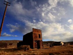 Ghost Town House or Barn Stock Footage