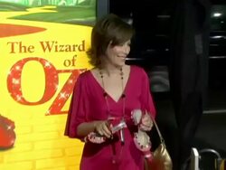 'Wizard Of Oz' Ruby Red Slipper DVD Gala Screening arrivals Stock Footage