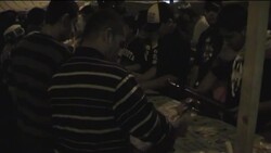 WRAP Night shots from Pearl square as protests continue, pro-govt rally News Clip