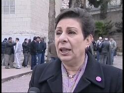 Voting, Ashrawi, Carter, adds polls closing and celebrations News Clip