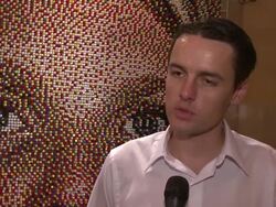 INTERVIEW: Artist Eric Daigh applauds Post Its initiative in supporting creative endeavors... Stock Footage