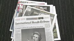 CLEAN : British press react to Margaret Thatchers News Clip