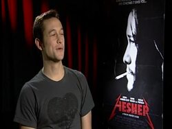 INTERVIEW: Joseph Gordon-Levitt on why his past roles almost prevented him from playing Hesher. at the 'Hesher' Junket at Los Angeles CA. (Footage by WireImage Video/GettyImages) Stock Footage