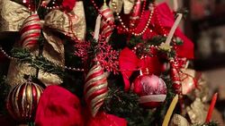 Closeup of Christmas Tree Stock Footage