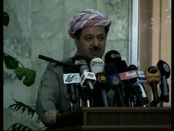 Reax from Baghdad and Irbil to Iraqi flag being replaced by Kurdish flag News Clip