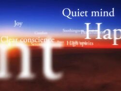 WS View of Sunrise with positive words of peace looping / Oslo, Norway Stock Footage