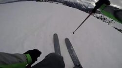 Skiers Point of View Stock Footage