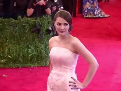 Bee Shaffer at "PUNK: Chaos To Couture" Costume Institute Gala at Metropolitan Museum of Art on May 06, 2013 in New York, New York (Footage by WireImage Video/Getty Images) Stock Footage