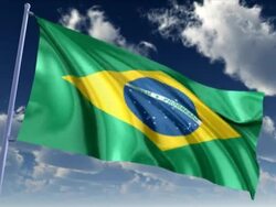Brazilian Flag Stock Footage