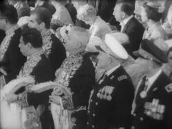 Shah of Iran's Coronation Ceremony Stock Footage