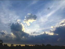 Moving clouds and sunlight Stock Footage