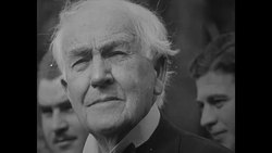 Thomas Edison at 'Light's Golden Jubilee' celebration at the Edison Institute News Clip