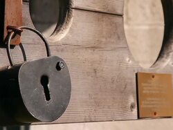 Invention of the Middle Ages that served to expose a convicted Stock Footage