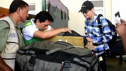 CLEAN : Environmental police strip tourists of Galapagos souvenirs News Clip