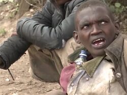 Kenyan Street Boys Stock Footage