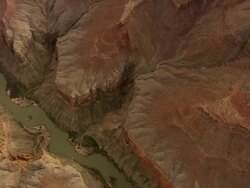 WS AERIAL View of grand canyon with lake / Arizona, United States Stock Footage